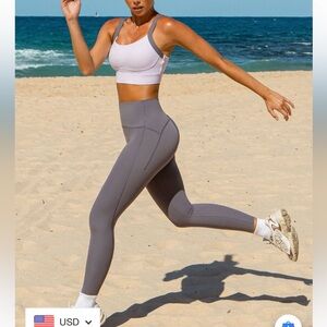 Berlook Women's High-Waisted Leggings& Bra Set